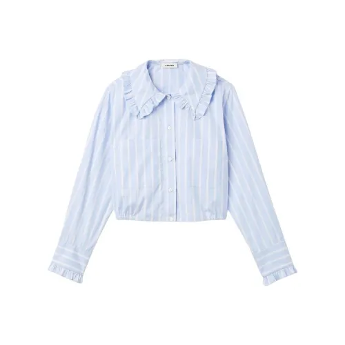 Sandro Shirts Women's Blue White