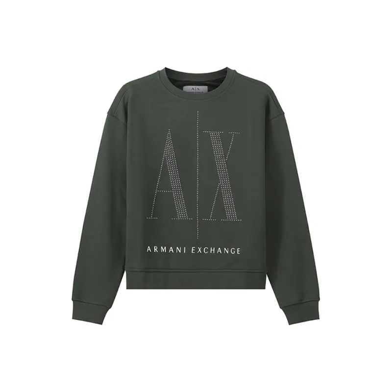 ARMANI EXCHANGE Sweatshirts Women's Army Green-0