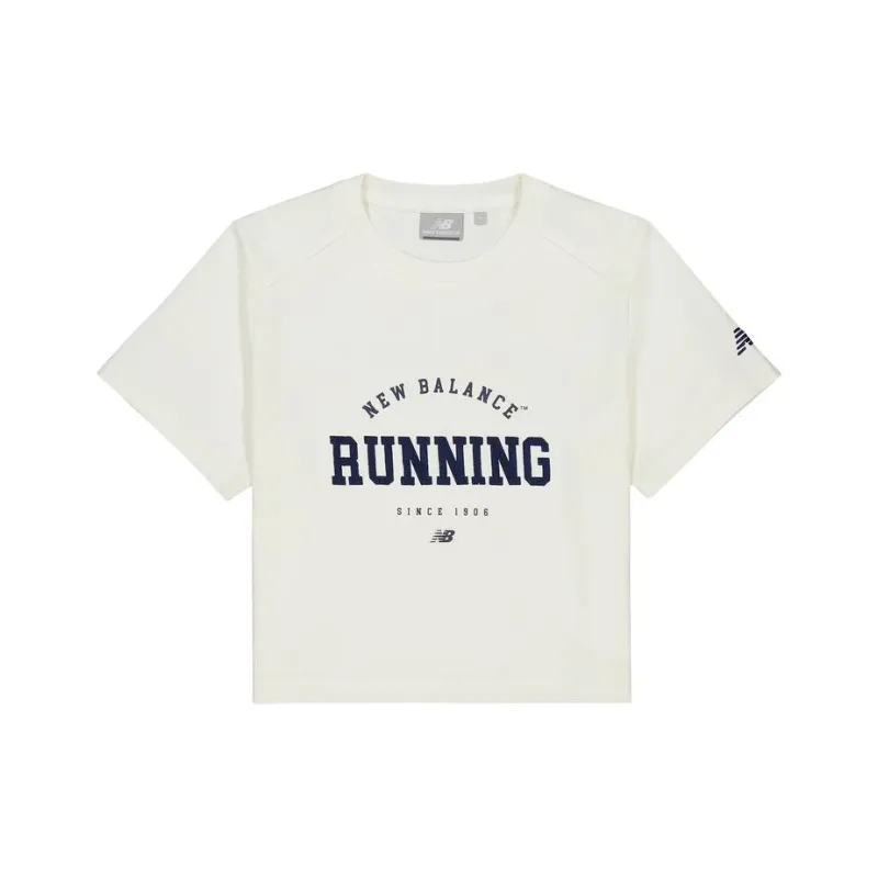 New Balance SS24 Raglan Sleeve T Shirt Women's White-0