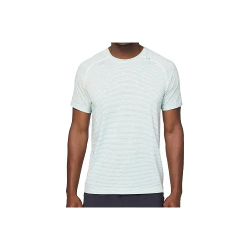 Lululemon Metal Vent Tech T-Shirt Women's White/Blue/Lime Gray