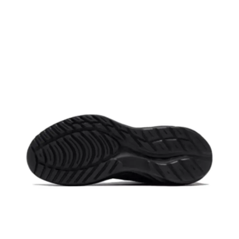 Erke Anti Slip Wear Resistant Low Top Casual Running Shoes Men's Jet Black-4