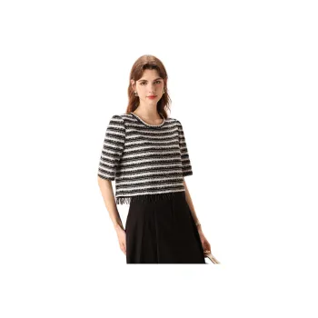 FENHONGMALI Knitwear Women's Black