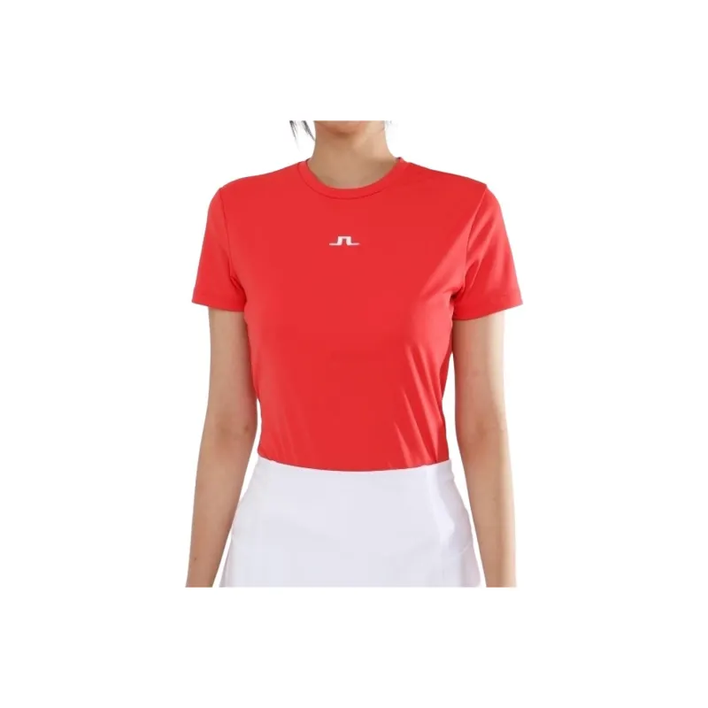 J.Lindeberg T Shirt Women's Red-0