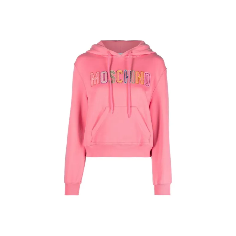 MOSCHINO Embroidered logo Hoodie-0