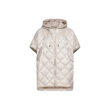 MAXMARA THE CUBE Zip Up Drawstring Short Sleeved Coat
