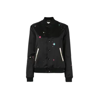 SAINT LAURENT Jackets Coats Women's Black
