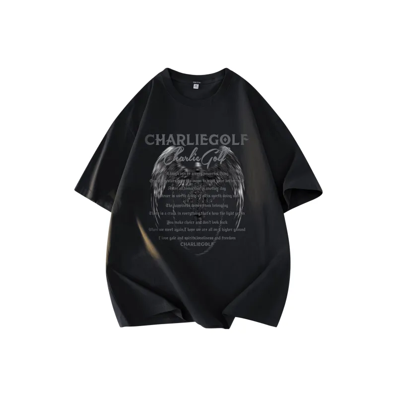 CHARLIE GOLF T Shirt Unisex Black-0