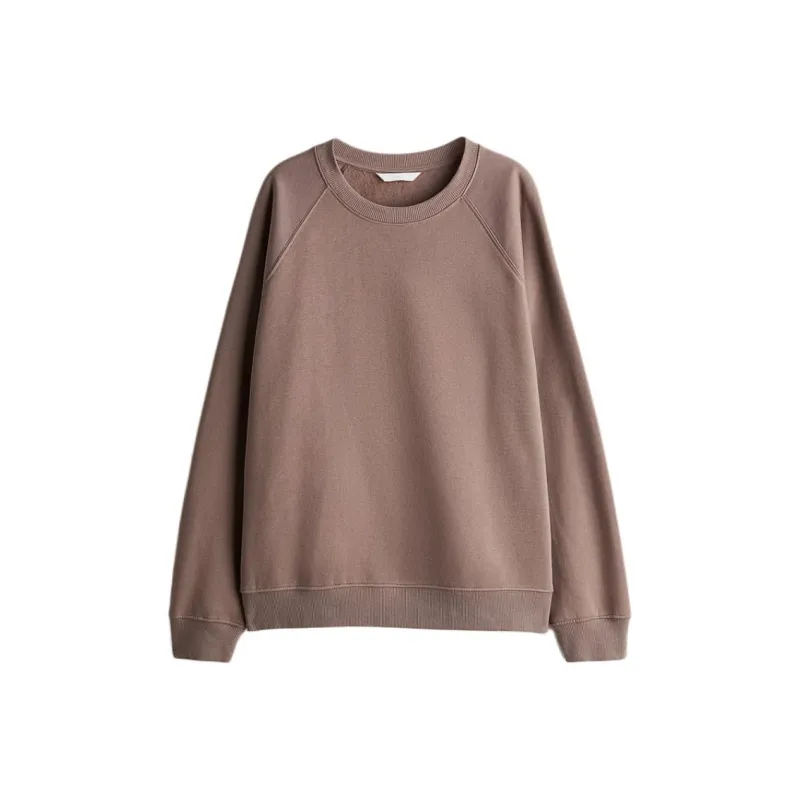 H&M Sweatshirt Women's Dark Beige-0