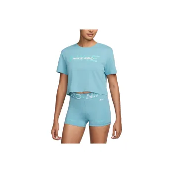 Nike Pro T Shirt Women's Turquoise Denim