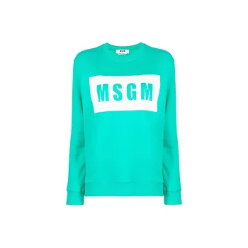 MSGM Sweatshirts Women's Mint Green