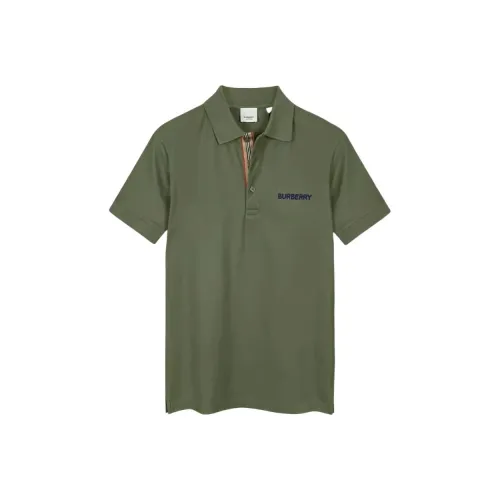 Burberry Polo Shirt Men's Green