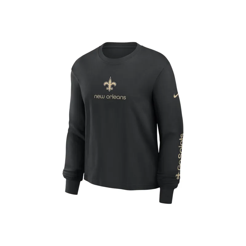 Nike New Orleans Saints Boxy Women's Nike Nfl Long Sleeve T Shirt-0