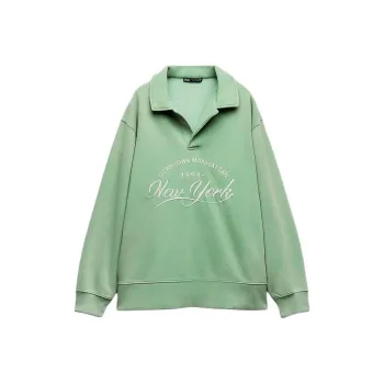 ZARA Polo Shirts Women's Green
