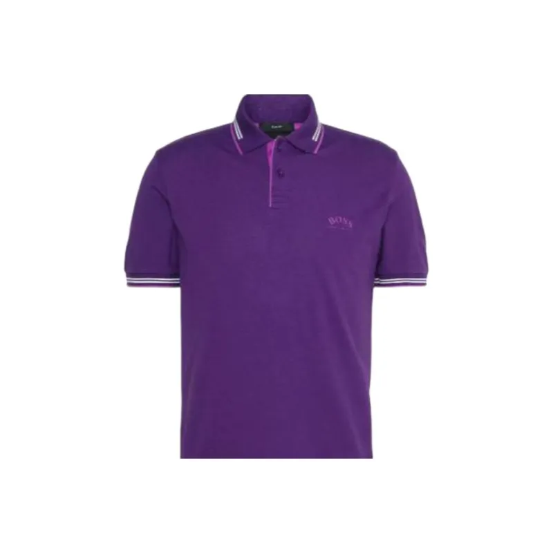 HUGO BOSS Polo Shirts Men Purple-1
