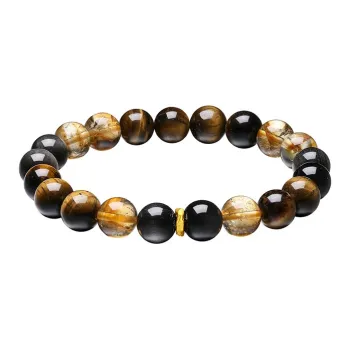LIU GUI FU JEWELRY Natural Obsidian Jade Bracelets Unisex