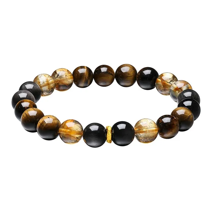 LIU GUI FU JEWELRY Natural Obsidian Jade Bracelets Unisex-0