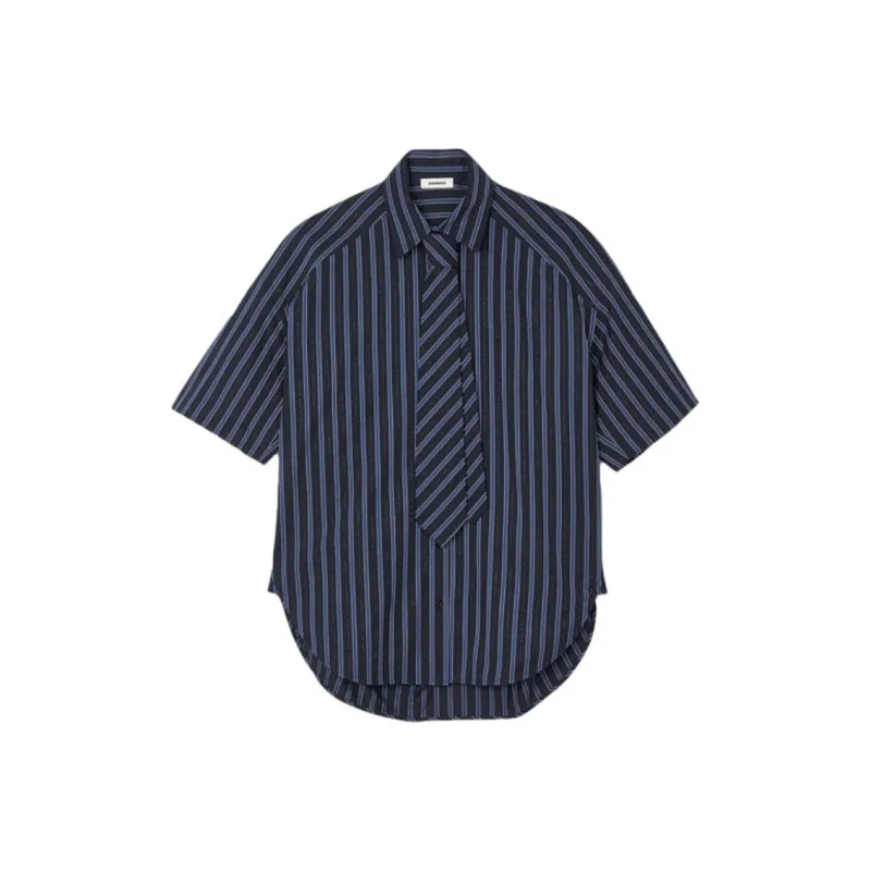 Sandro Rhinestoned Cotton Shirt-0