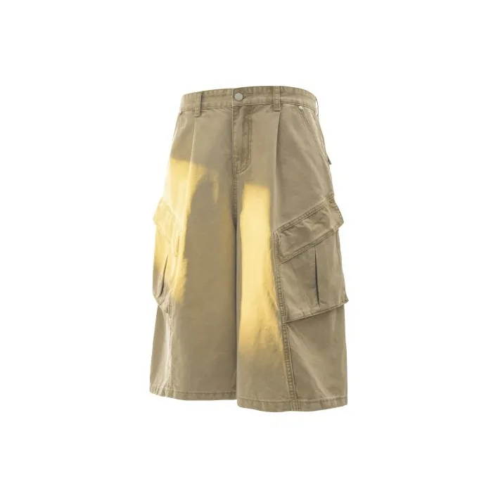 American Vintage Workwear Multi Pocket 100% Cotton Casual Shorts Unisex-5