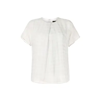 EMPORIO ARMANI SS22 Shirt Women's Green Purple Plaid
