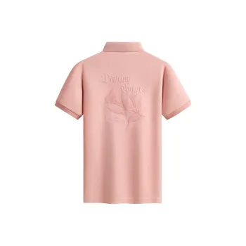 Dance With Wolves Polo Shirt Men's Pink