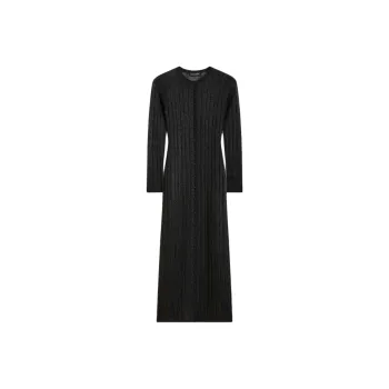 SCANLAN THEODORE Metallic Knit Cardigan Knitwear Women's Black
