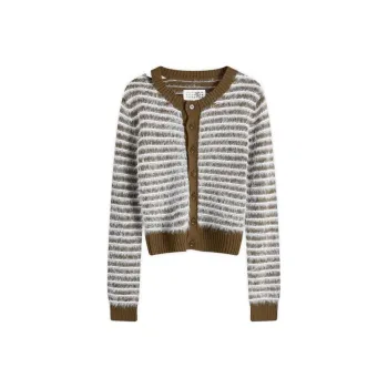 MM6 Maison Margiela Stripe-print Cardigan