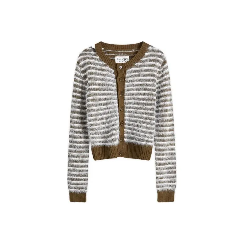 MM6 Maison Margiela Stripe-print Cardigan-0