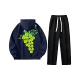 Clothing Sets (Royal Blue Sweatshirt+Black Pants)