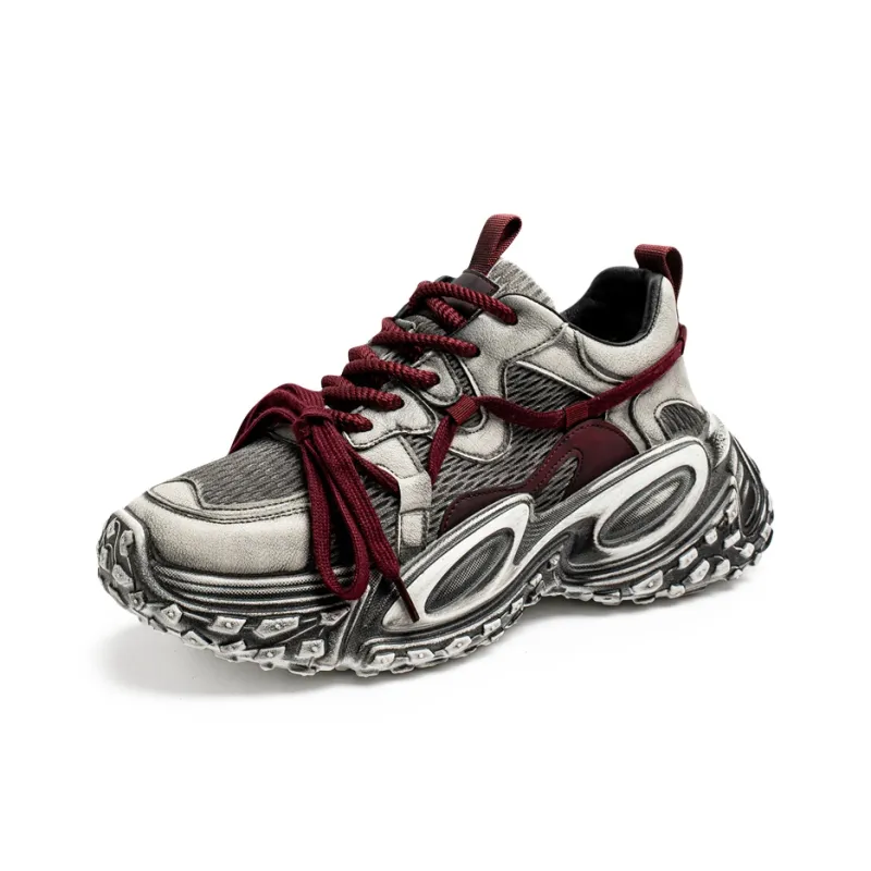 HACKBUTEER Low Top Chunky Sneakers Men's Box Included-4