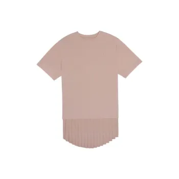 LI NING 1990 Advanced Sports Series Drop Shoulder Sleeve T Shirt Women's New Mist Rose Pink