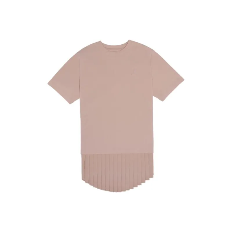 LI NING 1990 Advanced Sports Series Drop Shoulder Sleeve T Shirt Women's New Mist Rose Pink-0