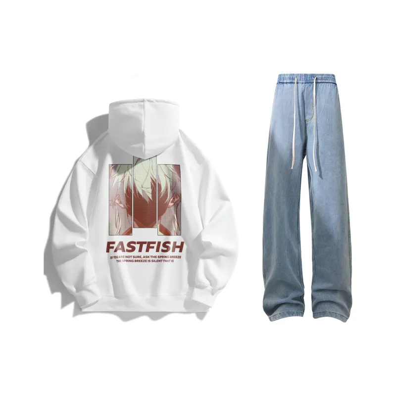 FASTFISH x SHENGSIJUE Sweatshirt Set Unisex-58