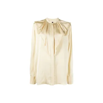 JIL SANDER Ruffled Crewneck Blouse