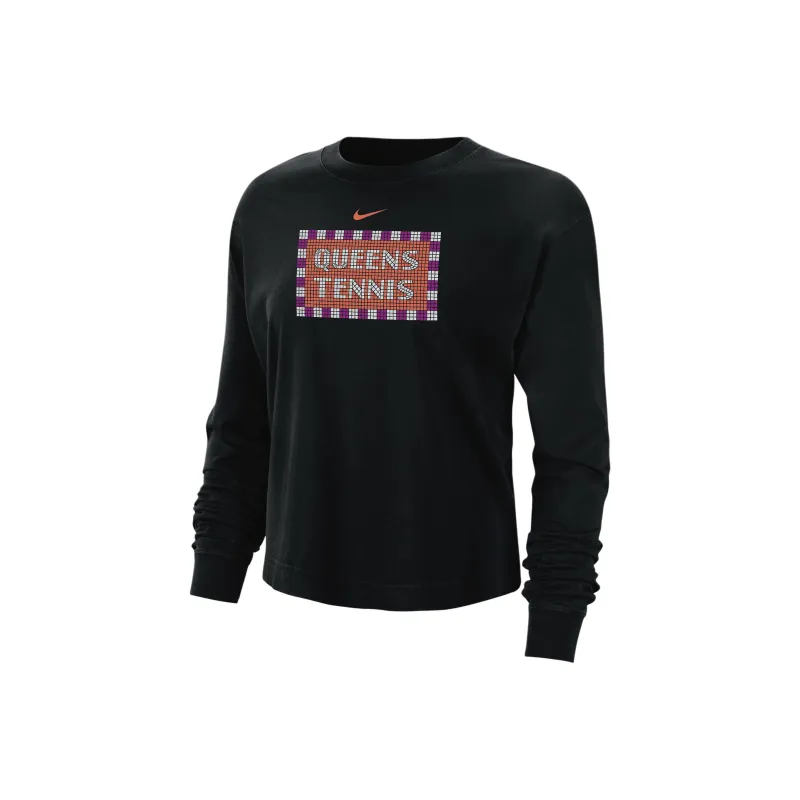 Nike Women's Tennis Boxy Long Sleeve T Shirt-0