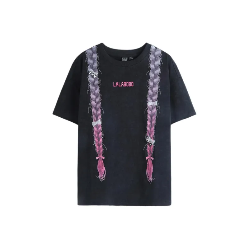 LALABOBO T Shirts Women's Black-0