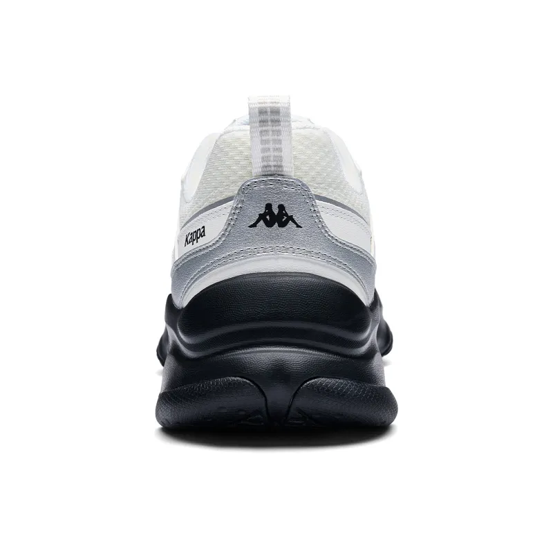 Kappa Anti Slip Wear Resistant Low Top Running Shoes Unisex White Black-4