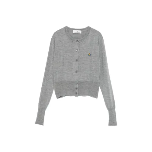 Vivienne Westwood Orb Embroidered Cropped Cardigan