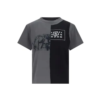 MM6 Maison Margiela Panelled Crewneck T Shirt