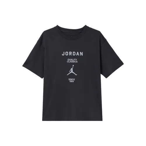 Jordan T Shirt Women's Gray Black/Canvas White
