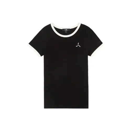 LI NING 1990 T Shirts Women's Black