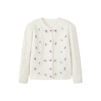 CARIEDO Knitwear Women's Cream White