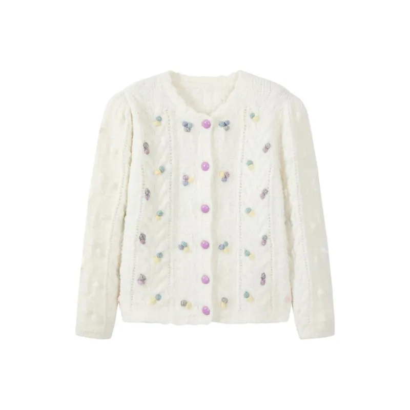 CARIEDO Knitwear Women's Cream White-0