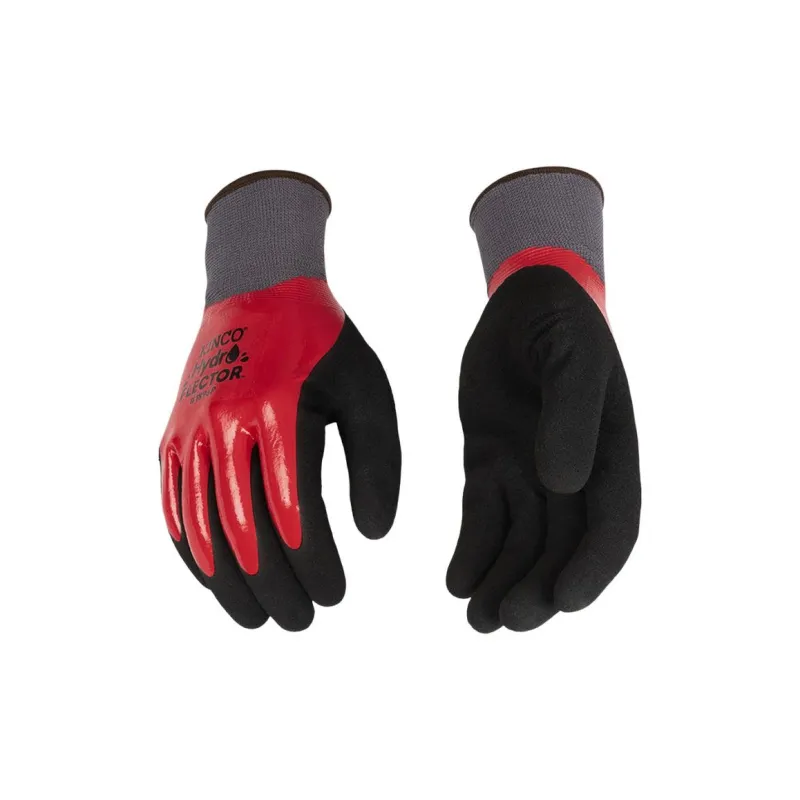 KINCO Acrylic, Polyester Gloves Unisex Red-2