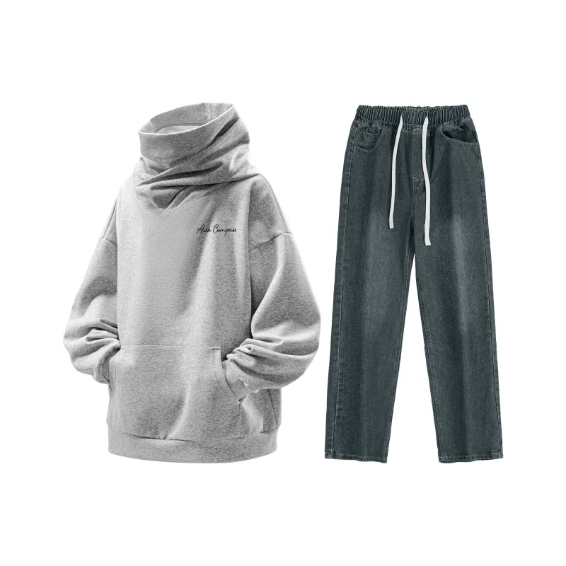A.X.S.K Sweatshirt Sets Unisex-60