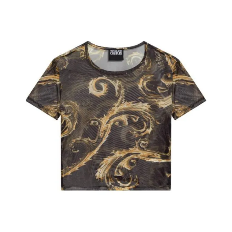 VERSACE JEANS T Shirt Women's Black-0