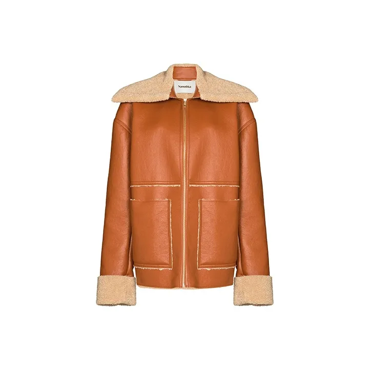 NANUSHKA Jackets Women's Brown Orange-0