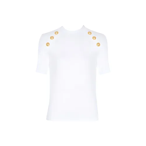 BALMAIN Decorative button T shirt