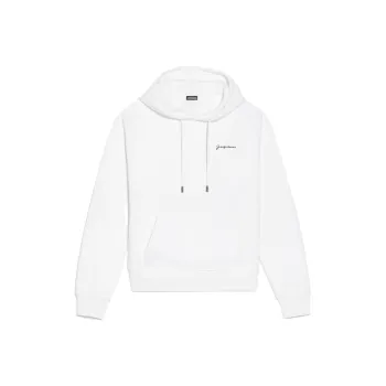 Jacquemus Le Sweatshirt Brodé Emboridered Logo Hoodie Orange