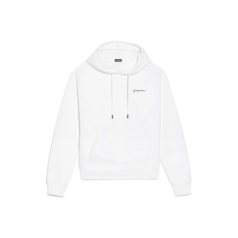 Jacquemus Le Sweatshirt Brodé Emboridered Logo Hoodie Orange-0