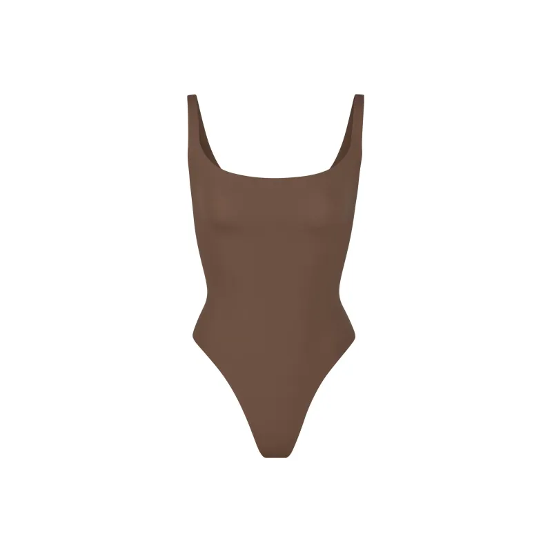 Skims FITS EVERYBODY SQUARE NECK BODYSUIT Bodysuits Women's OXIDE/Oxide-0